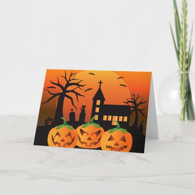 Spooky Halloween-kupongkort Kort (Framsida)
