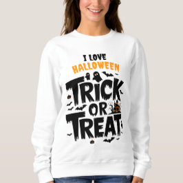 Spooky Halloween kväll med bus eller godis roligt T Shirt