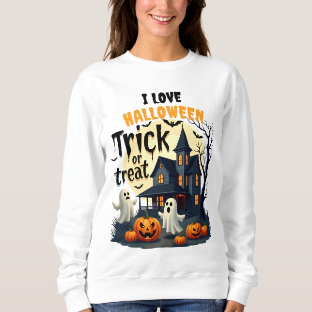 Spooky Halloween kväll på hemmaplan T Shirt (Framsida)