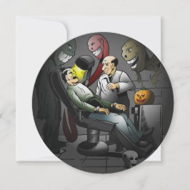Spooky Halloween kväll på tandläkaren Kort