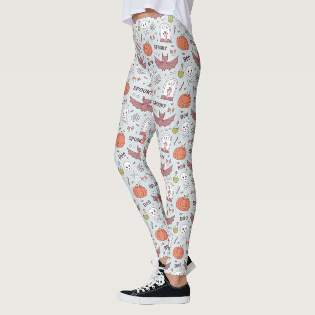 Spooky Halloween Leggings (Vänster)