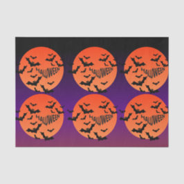 Spooky Halloween Måne & Fladdermus-papper