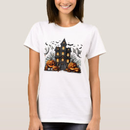 Spooky Halloween med pumpor och spöken T Shirt