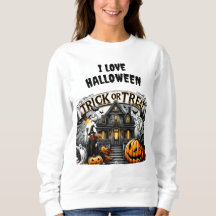 Spooky Halloween med spöken och pumpor