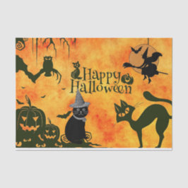 Spooky Halloween Mönster Decoupage