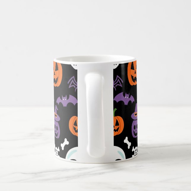 Spooky Halloween Mönster Kaffemugg (Handtag)
