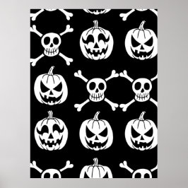 Spooky Halloween Mönster Poster