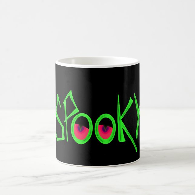 Spooky Halloween Mugg med glande Ögon (Center)
