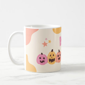 Spooky Halloween Mugg - Pumpkin, Ghost & Witch Cof