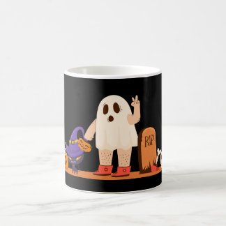 Spooky Halloween Mugg - Pumpkin, Ghost & Witch Cof