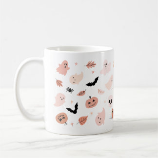 Spooky Halloween Mugg - Pumpkin, Ghost & Witch Cof