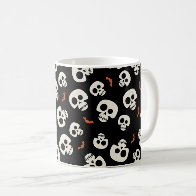 Spooky Halloween Mugg - Pumpkin, Ghost & Witch Cof (Framsida höger)