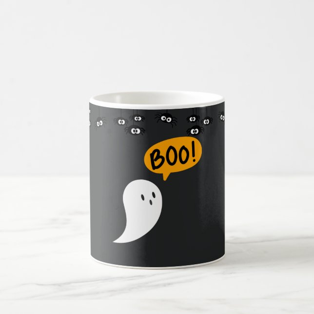 Spooky Halloween Mugg - Pumpkin, Ghost & Witch Cof (Center)