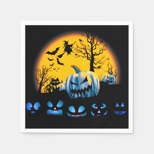 Spooky Halloween Napkins Pappersservett (Framsidan)