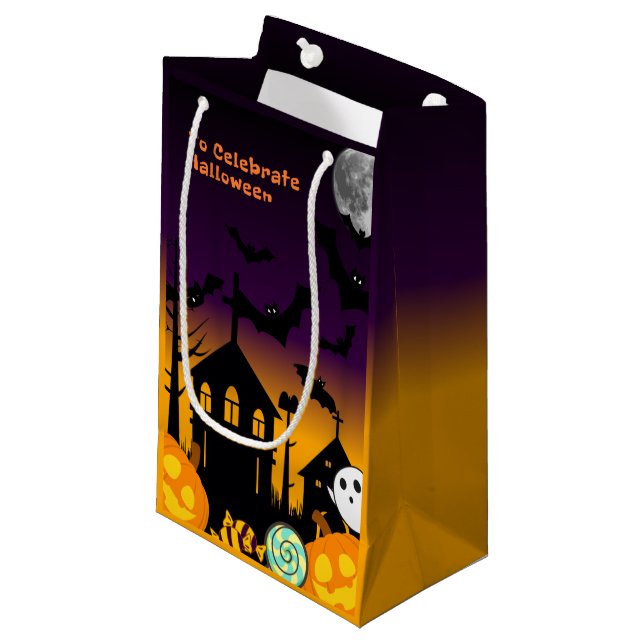 Spooky Halloween Night Gift Bag (Framsidan Vinklad)