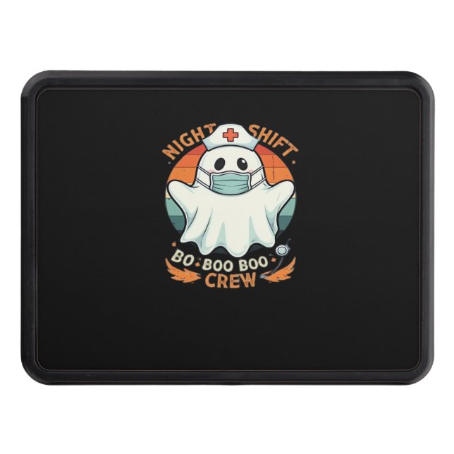 Spooky Halloween Nurse Funny Ghost Costume Boo Dragkroksskydd (Framsidan)