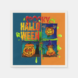 Spooky Halloween Pappersservett