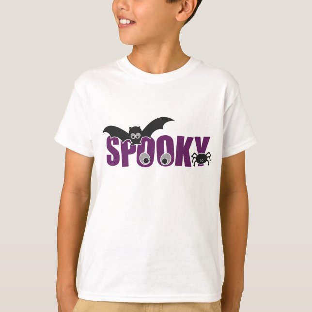 Spooky Halloween-Personlig T Shirt (Framsida)