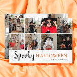Spooky Halloween Photo Kort<br><div class="desc">Foto och modern manusgrafi.</div>