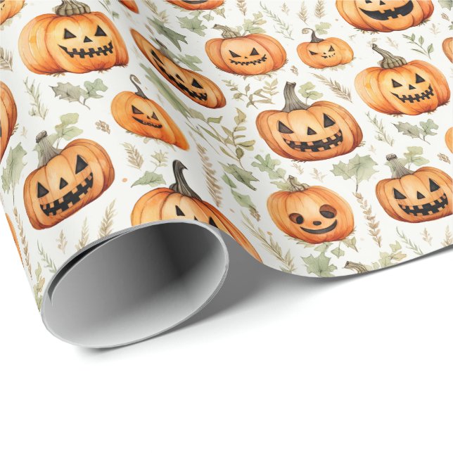 Spooky Halloween Presentpapper (Rullad Hörn)
