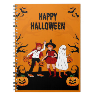 Spooky Halloween – Pumpkin, Ghost & Anteckningsbok