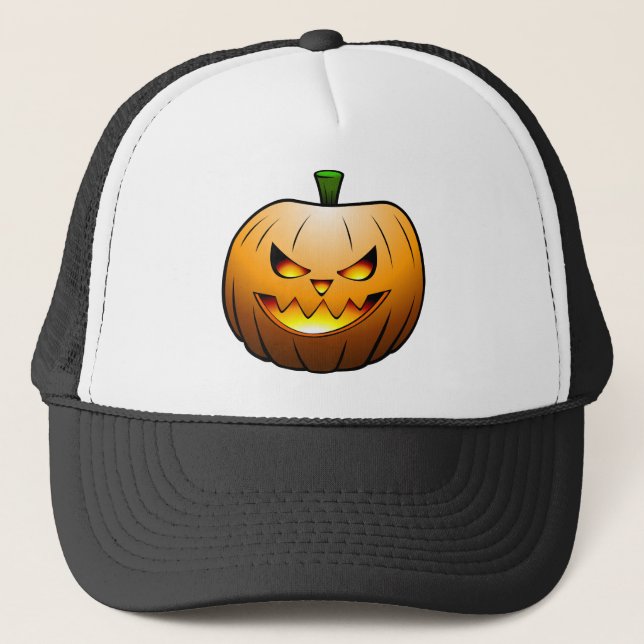 Spooky Halloween Pumpkin Head Keps (Framsida)