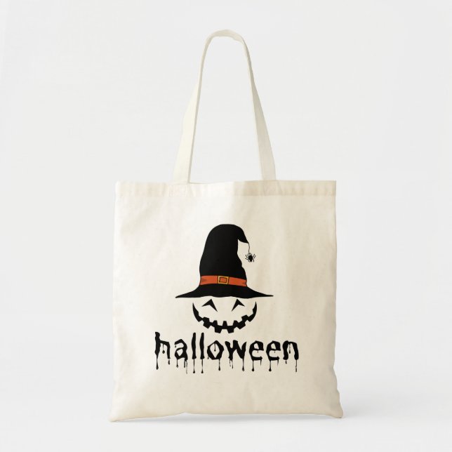 Spooky Halloween pumpor Tygkasse (Framsidan)