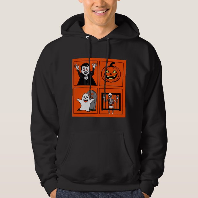 Spooky Halloween Quartet Hoodie (Framsida)