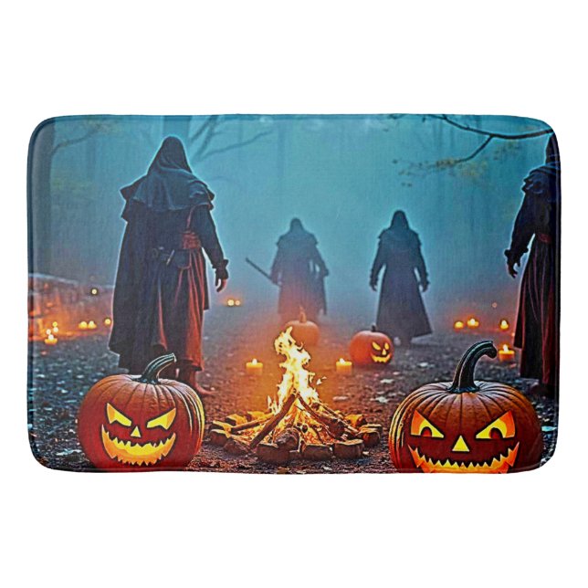 Spooky Halloween Ritual Design Badrumsmatta (Framsidan)