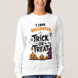 Spooky Halloween roligt med spöken och pumpor T Shirt