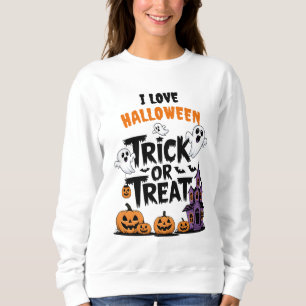 Spooky Halloween roligt med spöken och pumpor T Shirt