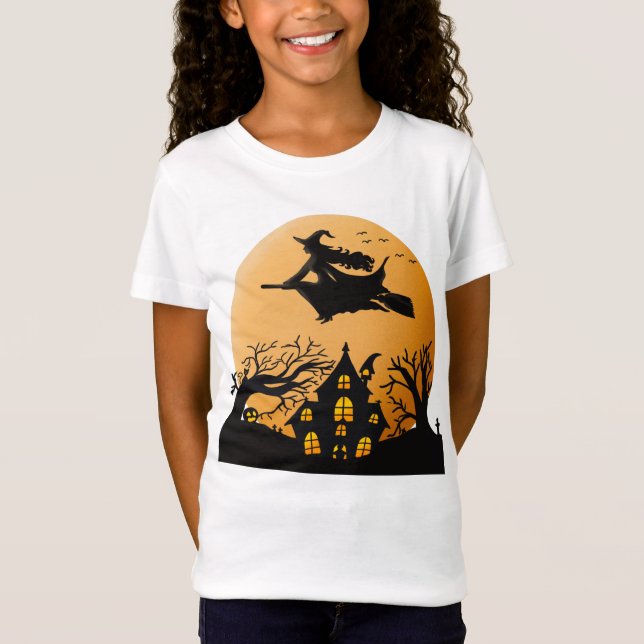 Spooky Halloween roligt T-Shirt (Framsida)
