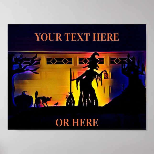 Spooky Halloween Scene Poster (Framsidan)