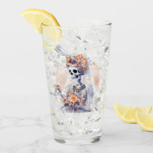 Spooky Halloween Skeleton Glass Kopp