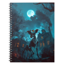 Spooky Halloween Skeleton-Hund bärbara dator