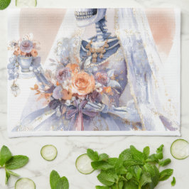 Spooky Halloween Skeleton Kitchen Towel Kökshandduk