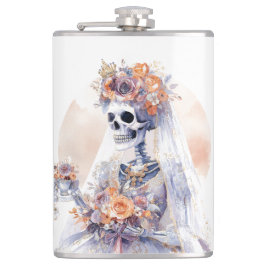 Spooky Halloween Skeleton-kolv Fickplunta