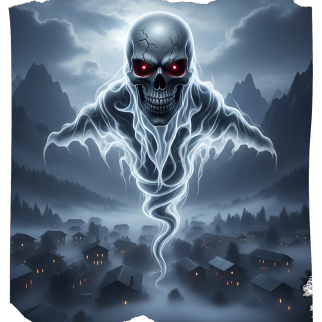 Spooky Halloween Skeleton Spirit Lång Ärmad Tröja (Skapare uppladdad)