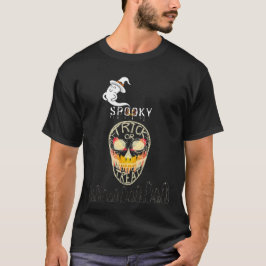 Spooky Halloween Skull och Spöken T Shirt