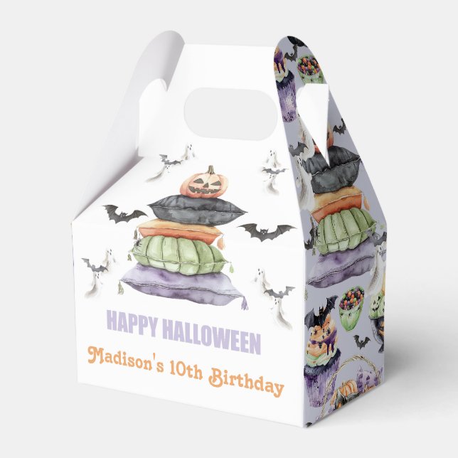 Spooky Halloween Sleepover Tack Presentaskar (Framsidan Sidan)