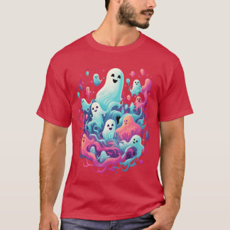 Spooky Halloween Spöken-pojken T Shirt
