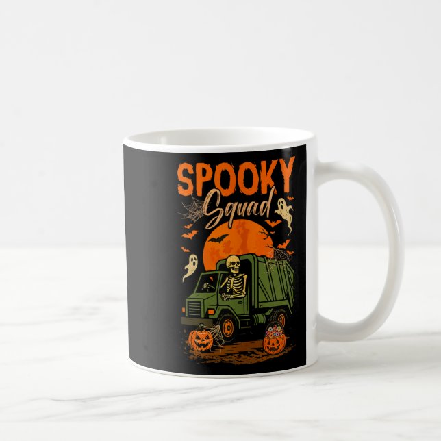 Spooky Halloween Squad Skeleton Driving Sopor Tr Kaffemugg (Höger)