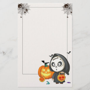 Spooky Halloween Stationery Papper