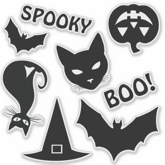 Spooky Halloween Stickers Klistermärken (Framsida)