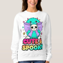 Spooky Halloween Sweatshirt with Skulls & Stars T Shirt