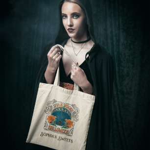 Spooky Halloween Sweets Tote Bag Tygkasse