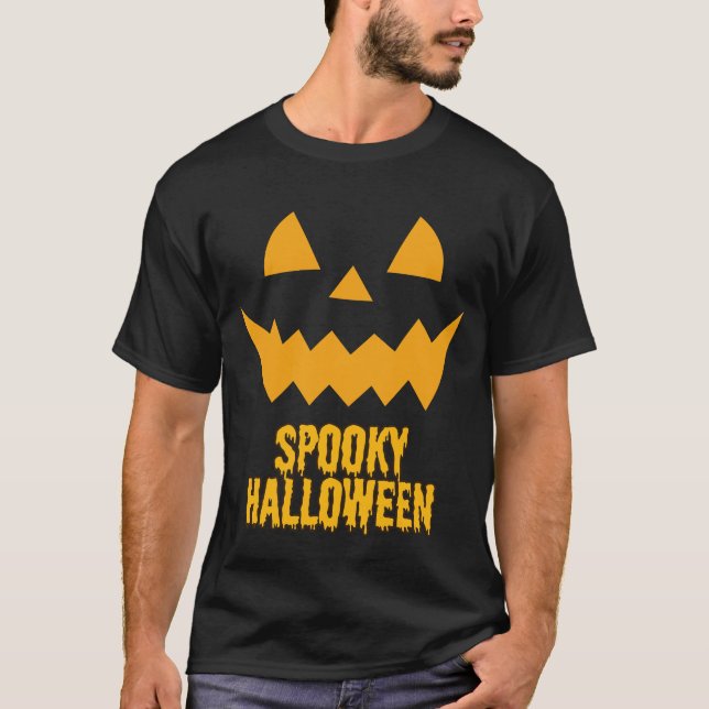 spooky Halloween T-Shirt (Framsida)