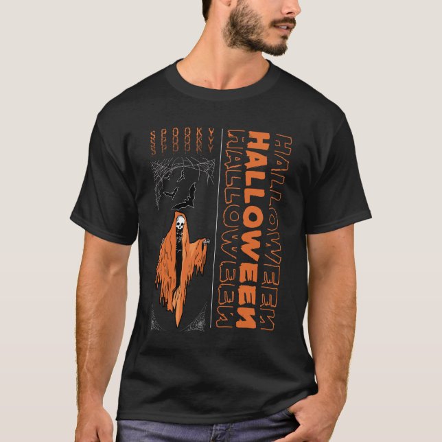 Spooky Halloween T Shirt (Framsida)