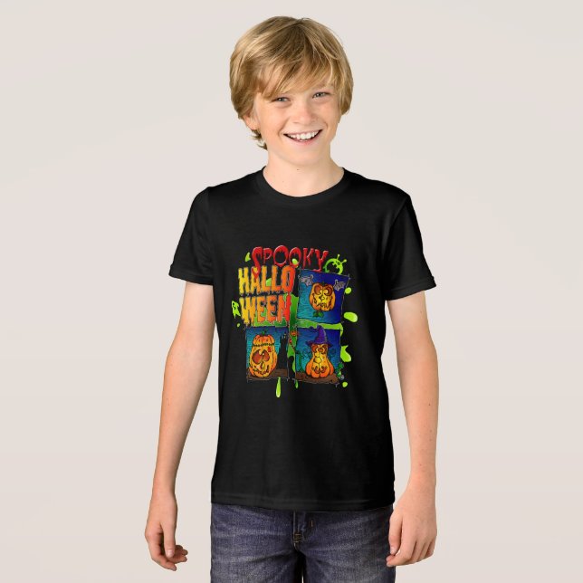Spooky Halloween T Shirt (Framsida Full)