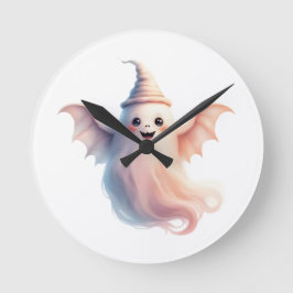 Spooky Halloween T-Shirt - Funny Ghost Rund Klocka